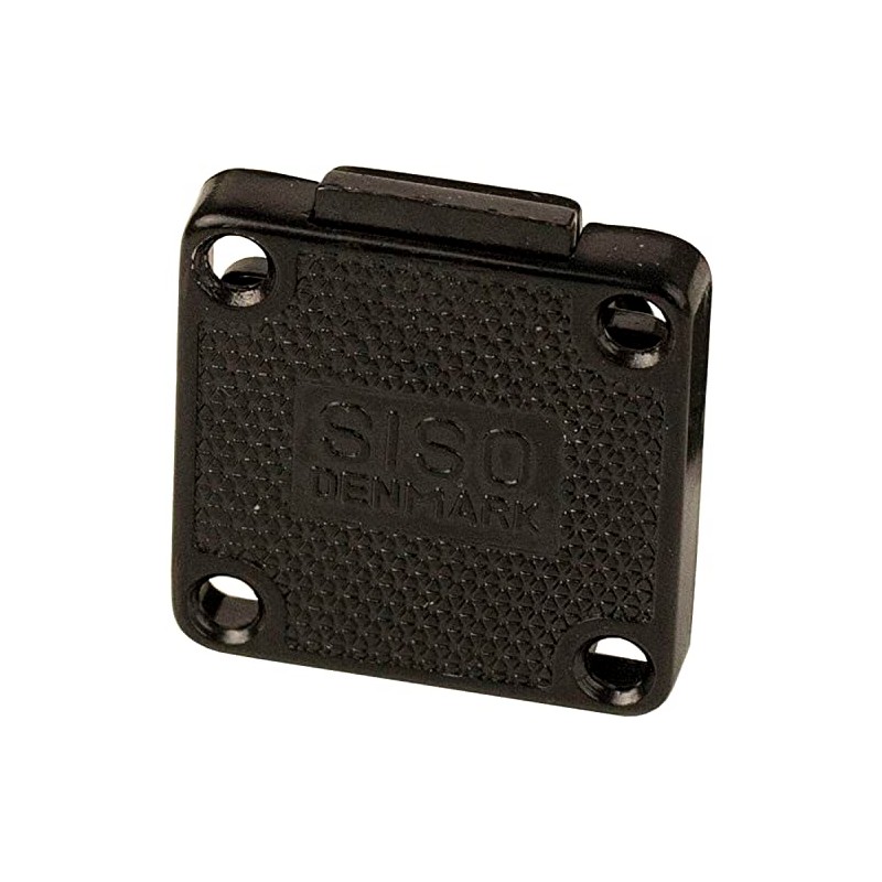 Zamak Cylinder Box Lock with 2 Keys Black