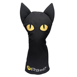 P.Golf Black Cat Head Cover (FW Single Item)