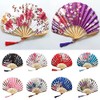 1SourceTek Silk Hand Held Folding Fans 8.27 inches (21cm) Women