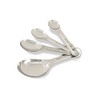 Crestware Stainless Steel Measuring Spoon Set 1/4 Teaspoon, 1/2 Teaspoon,