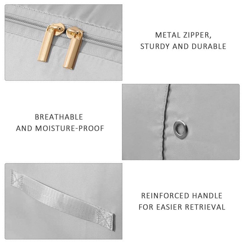 2 Storage Bags, Travel Bag, Space-Saving Self-Compressing Storage Bag, Zippered