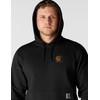 Carhartt Men's Force Relaxed Fit Lightweight Logo Graphic Sweatshirt, Black,