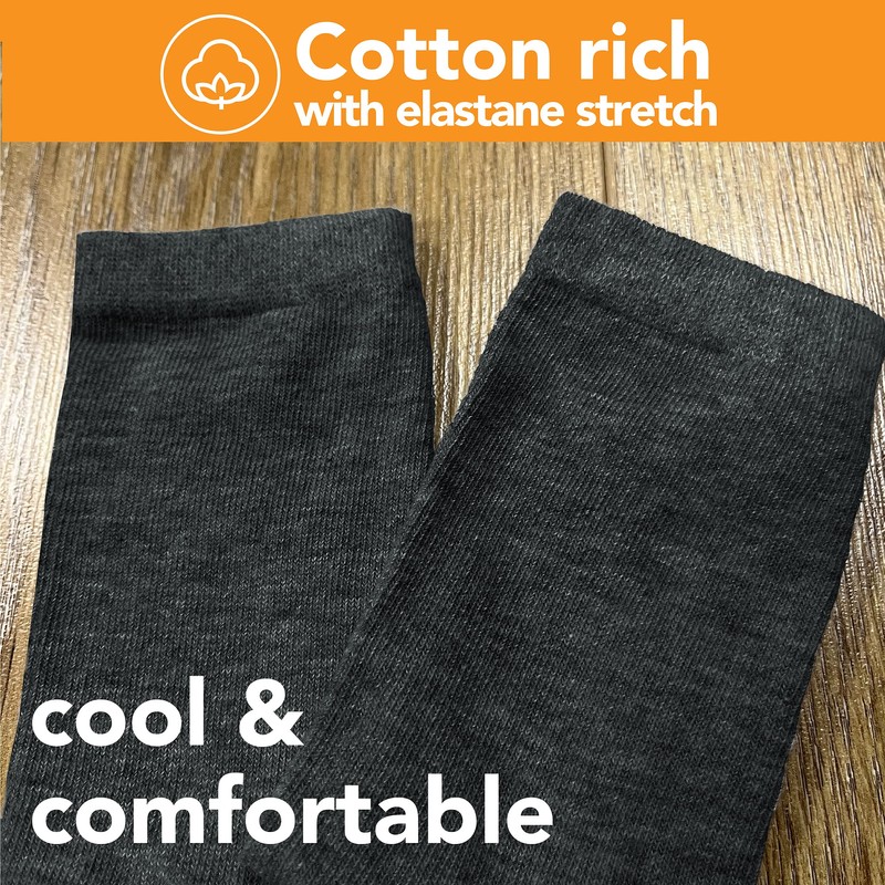 The Essentials Wardrobe CHILDREN 8 PACK TEW SOCKS - GREY