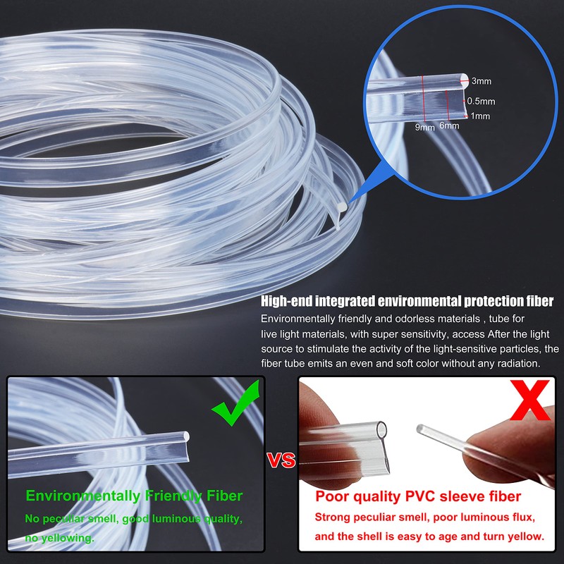 TABEN Car Ambient Light Kit, 8 Metre Integrated Fibre Optic