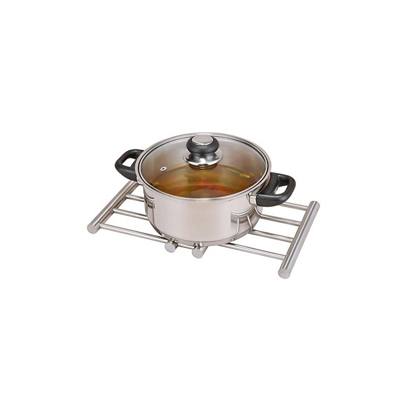 Axentia 116618 Plant Pot Extendable Pan Coaster – Stainless Steel