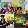 HMASYO Congrats Grad Neon Sign with Cap, Graduation Decorations 2025