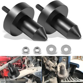 2 Pack 924-5410 Hood Pin Poly for Kenworth T660, T600, T800, W900, T2000, T400, T440, T450, T470, T600A, 2003-2010