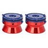 1 Pair NAB Hub Adapters Polished Aluminum Alloy Universal Loading