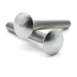 Hippo Hardware M6 (6mm X 60mm) Carriage Bolts Cup Square Dome Coach Screws A2 Stainless Steel (Pack of 10)