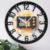 25cm Round Iron Clock Featuring a Legend of Zelda Triforcesheet