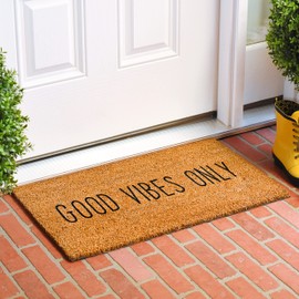 Calloway Mills 110021729 Good Vibes Only Doormat, 17" x 29"