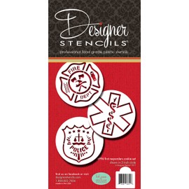 Designer Stencils First Responders Cookie Stencil Set C996 by