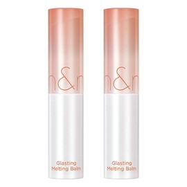 Rom& Glistening Melting Lip Balm, 05 Nougat Sand, 3.5g, 2 pieces / 롬앤 글래스팅 멜팅 립밤, 05 누가 샌드, 3.5g, 2개