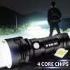 The battery Connection LED flashlight Tactical torch + battery