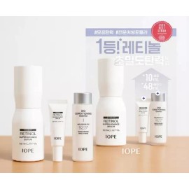 IOPE 아이오페 레티놀 슈퍼 바운스 세럼 30ml+세럼 10ml+바이오에센스 48ml IOPE Retinol Super Bounce Serum 30ml + Serum 10ml + Bio Essence 48ml [1 piece]
