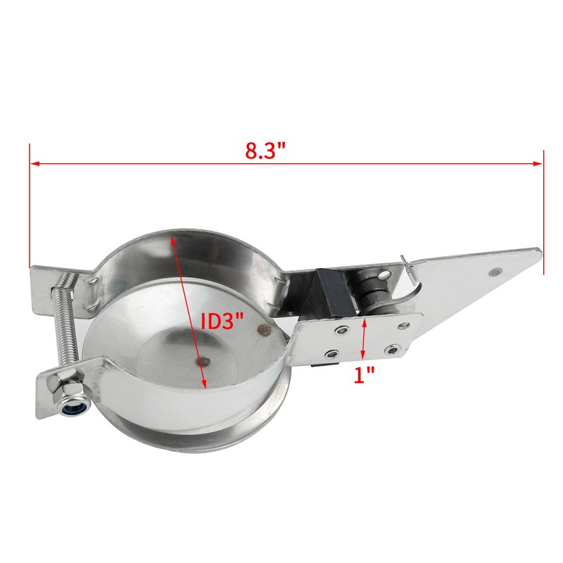 3 Inch Exhaust Pipe Rain Cap,T304 Stainless Steel,Heavy Duty Flip
