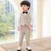 LOLANTA Boys 4 Piece Suit Vest Set Kids Birthday Wedding
