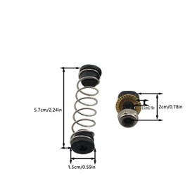 HSCGIN 2 Sets Repair Part Precision Spring Steel Pruning Shear Spring Replacement Suitable for Pruning Shears and Kitchen Scissors