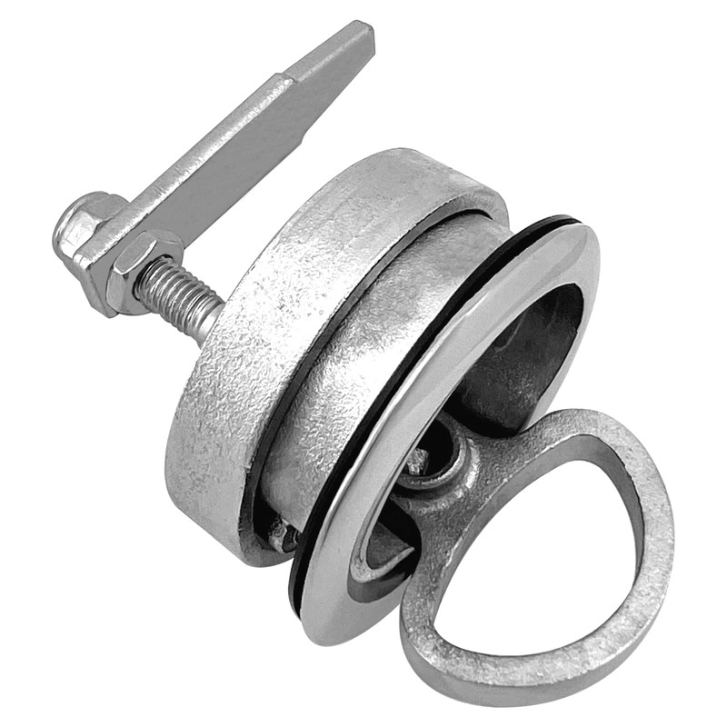 2PCS STAINLESS STEEL MARNE NON LOCKING COMPRESSION LIFT BOAT HATCH