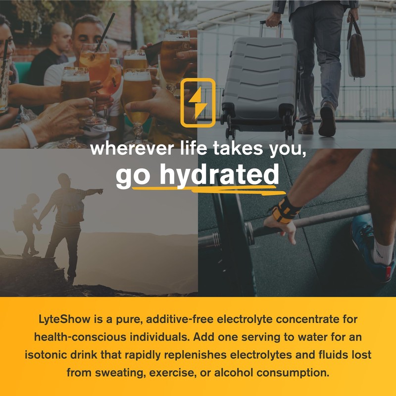 LyteLine Electrolyte Drops for Water - Sugar-Free for Hydration and