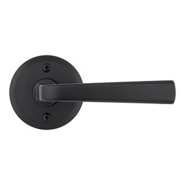 Weiser Trafford Matte Black Door Handle, Reversible Half Dummy Lever, Non-Turning Interior Door Handles for Wardrobe, Closet Door & French Doors, Cabinet Handle/Cupboard Handles, Home Décor