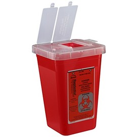 Bemis Healthcare 100030-20 1 Quart Phlebotomy Container, Translucent Red (Pack of 20)