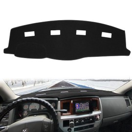 HanLanKa Dashboard Dash Board Cover Mat Carpet Compatible with 2006 2007 2008 2009 Dodge Ram 1500 2500 3500