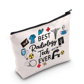 TSOTMO Radiologic Technologists Zipper Pouch X-Ray Tech Diagnostic Gift Radiologist Radiology Makeup Bag Best Radiology Tech Ever Gift For Nurse Doctor (BEST Radiology)