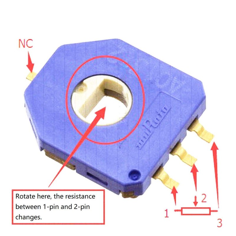 DollaTek 3pcs Rotary Angle Sensor Module SV01A103AEA01R00 Trimmer 10K Potentiometer
