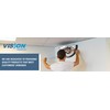 Vision Metalizers 18” Acrylic Bubble Half Dome Mirror with Black