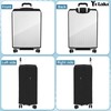Yotako Upgraded Zippered Transparent PVC Suitcase Cover, No Disassembly Required