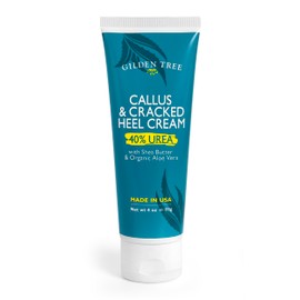 GILDEN TREE Urea Cream 40 Percent for Feet Maximum Strength Cracked Heel Treatment Foot Cream for Calluses and Dry Feet, Enriched with Shea Butter & Aloe for Moisturizing, Made in USA