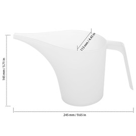 ZEONHAK 10 PCS Plastic Funnel Pitcher Measuring Cup with Long Spout, 1000ml/32oz Soap Making Cup, Measuring Funnel Pouring Pitcher for Making Candle and Baking Pancake Batter Sauces, Oils