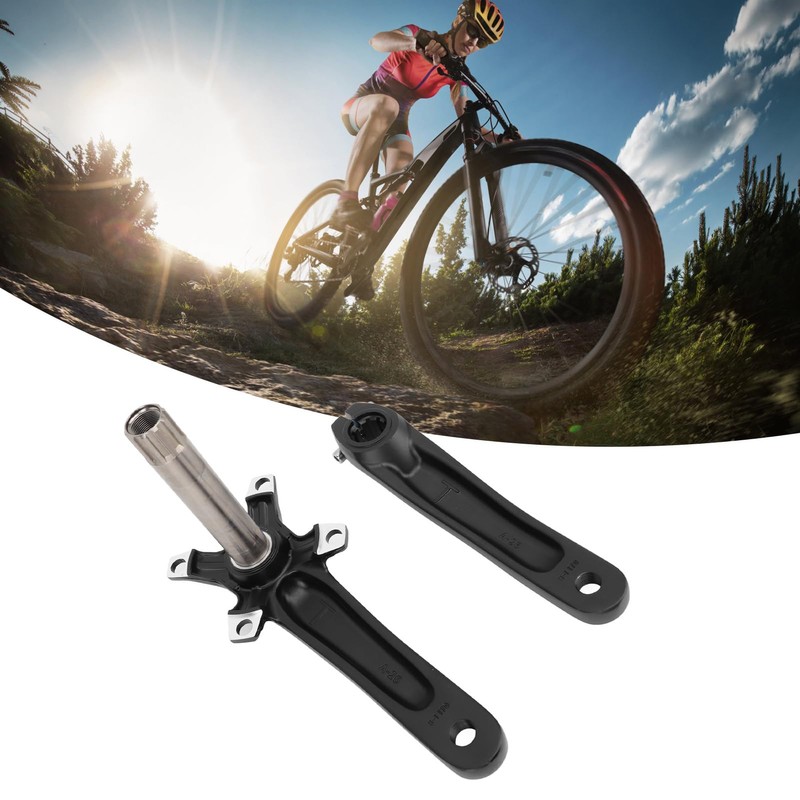Crankset, Mountain Bike Crankset Hollow Integrated for Mountain Bike