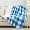 Cozy Bliss Ultra Soft Reversible Double Sherpa Sided Blanket, Buffalo