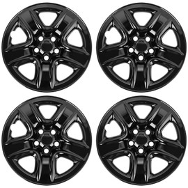 WEISIGAO Wheel Skins Compatible with Toyota RAV4 2006-2012 17-inch Wheel Covers Set of 4pcs (Glossy Black)