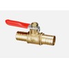 Brass Shutoff Ball Valve Pipe 6mm 8mm 10mm 12mm Fuel Hose Joiner Inline Fitting (12mm)