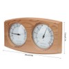 2 In-1 Wood Thermo Hygrometer Thermometer Hygrometer Sauna Room Steam