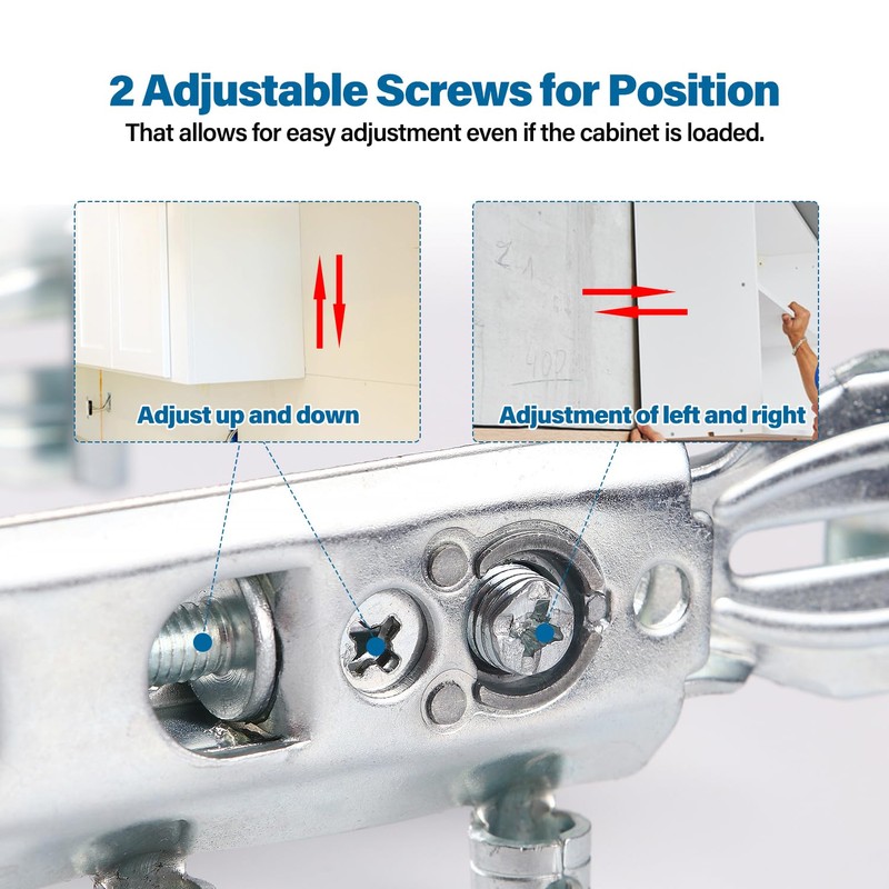 VooGenzek 2 PCS Concealed Cabinet Hanger, Concealed Hanging Bracket Kitchen,