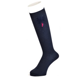 Western Polo Texas Navy High Socks (Length 14.6 inches (37 cm) Women's Socks Navy (Mark: Black/Blue/Pink) 8.7 - 9.4 inches (22 - 24 cm), Navy x Red, Navy x Blue, Navy x Pink
