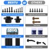 Besitu 280Pcs Metric Flange Bolt Assortment, M6x1.0, M8x1.25, M10x1.5 (12mm