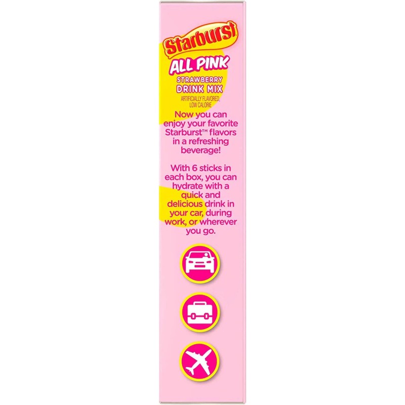 The Jel Sert Company Starburst Zero Sugar All Pink Strawberry