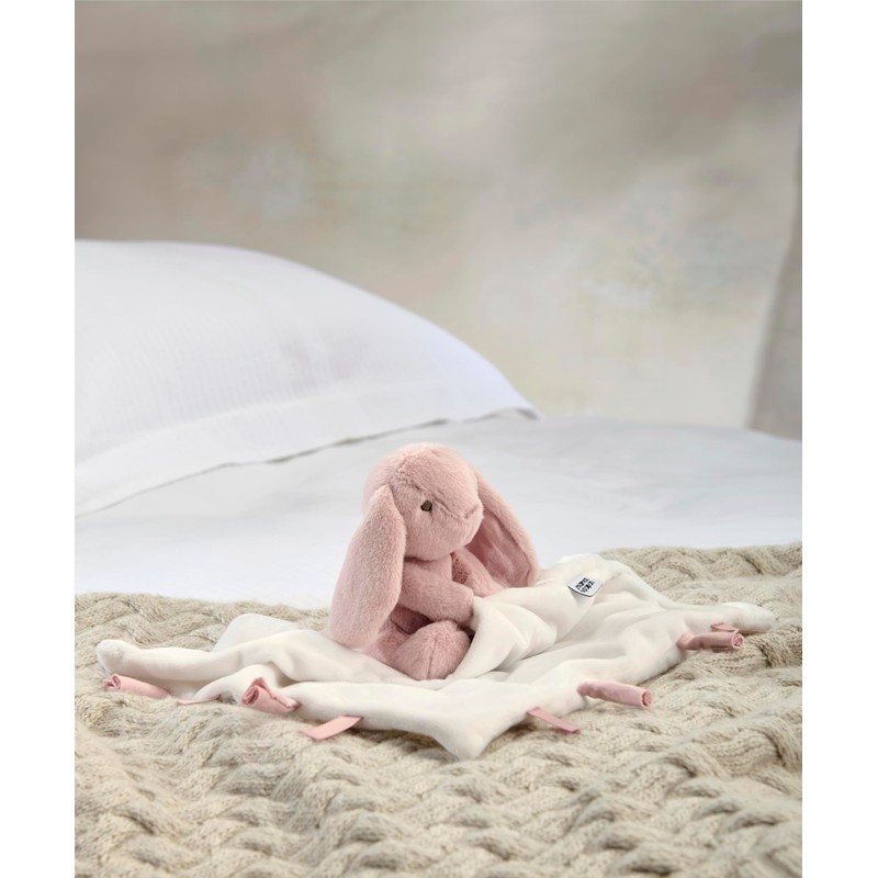 Mamas & Papas Baby/Toddler Super Soft Comforter, Pink Bunny