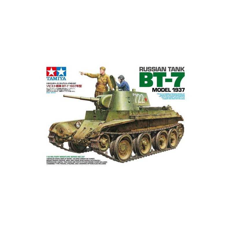 Tamiya 300035327-1:35 BT-7 Model 1937 - Modellino in plastica