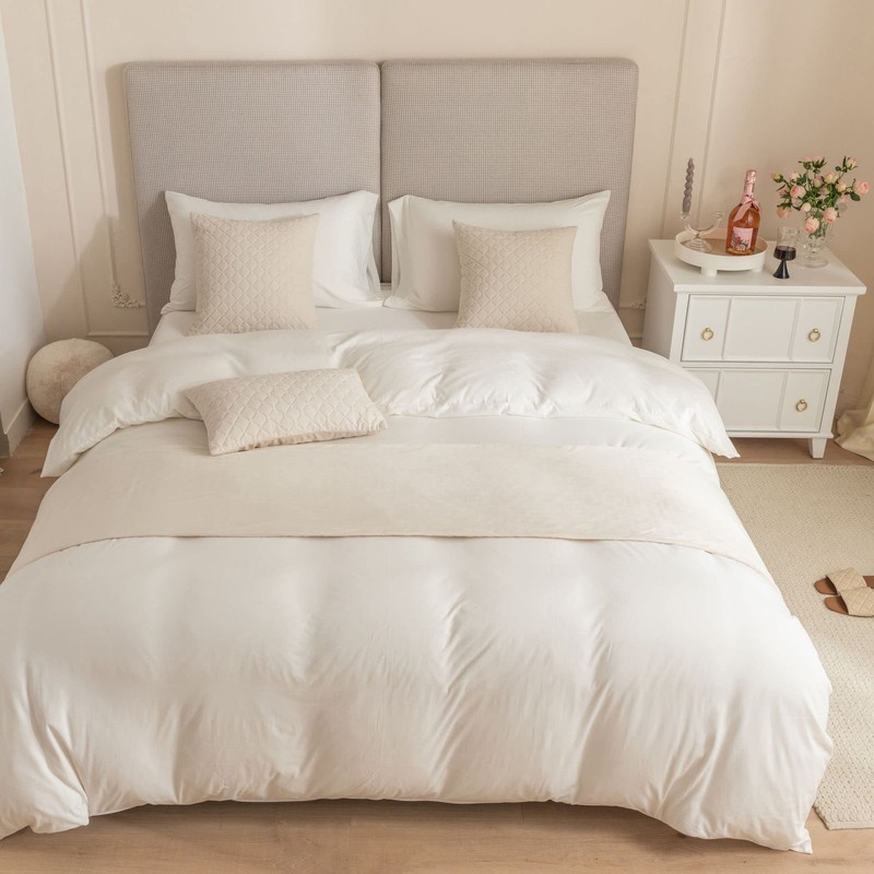 Guest Ruyunlai Bed Runner King Size,Beige Bed Runner For 2