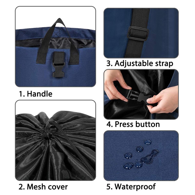 Chrislley 106L Extra Large Laundry Hamper with Drawstring Dorm Room