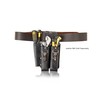 LAUTUS Leather Tool Holder with 3 Pockets for Pliers, Folding