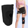 7611 Sports Kneepad Black Breathable Knee Compression Sleeve Adjustable Compression
