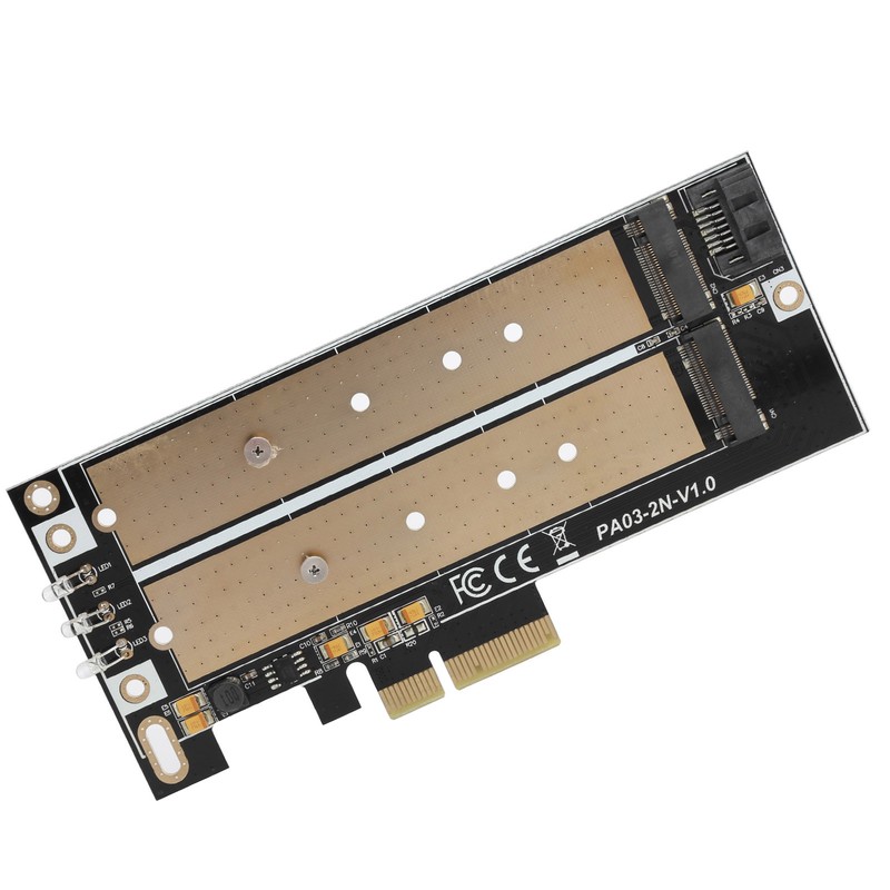 Adapter Card PCI-E B-keyM-key M.2 NGFF+NVME Interface NGFF SSD Hard