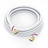 CSL- Ultra HD 4K HDMI Cable White/Red/Black V2 White